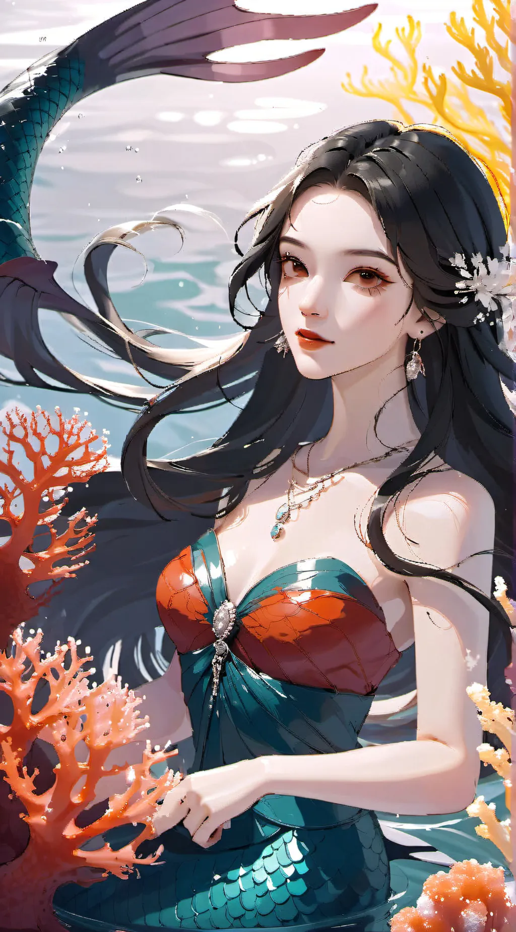 ai character: Aurora background