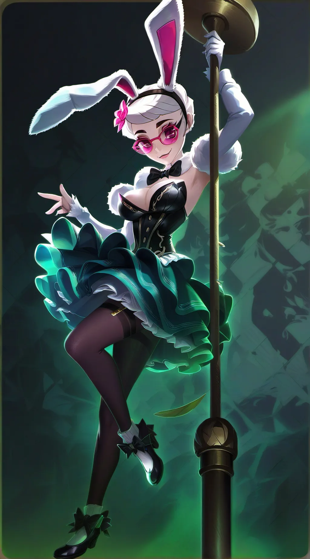 ai character: water background