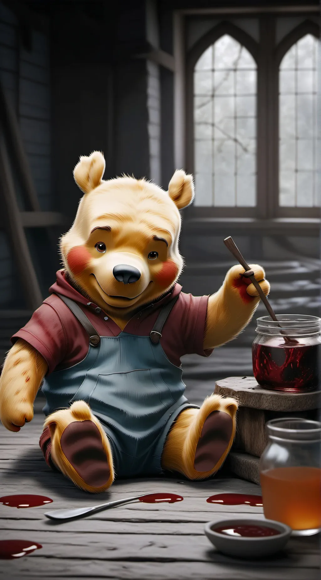 ai character: Winnie the Pooh background