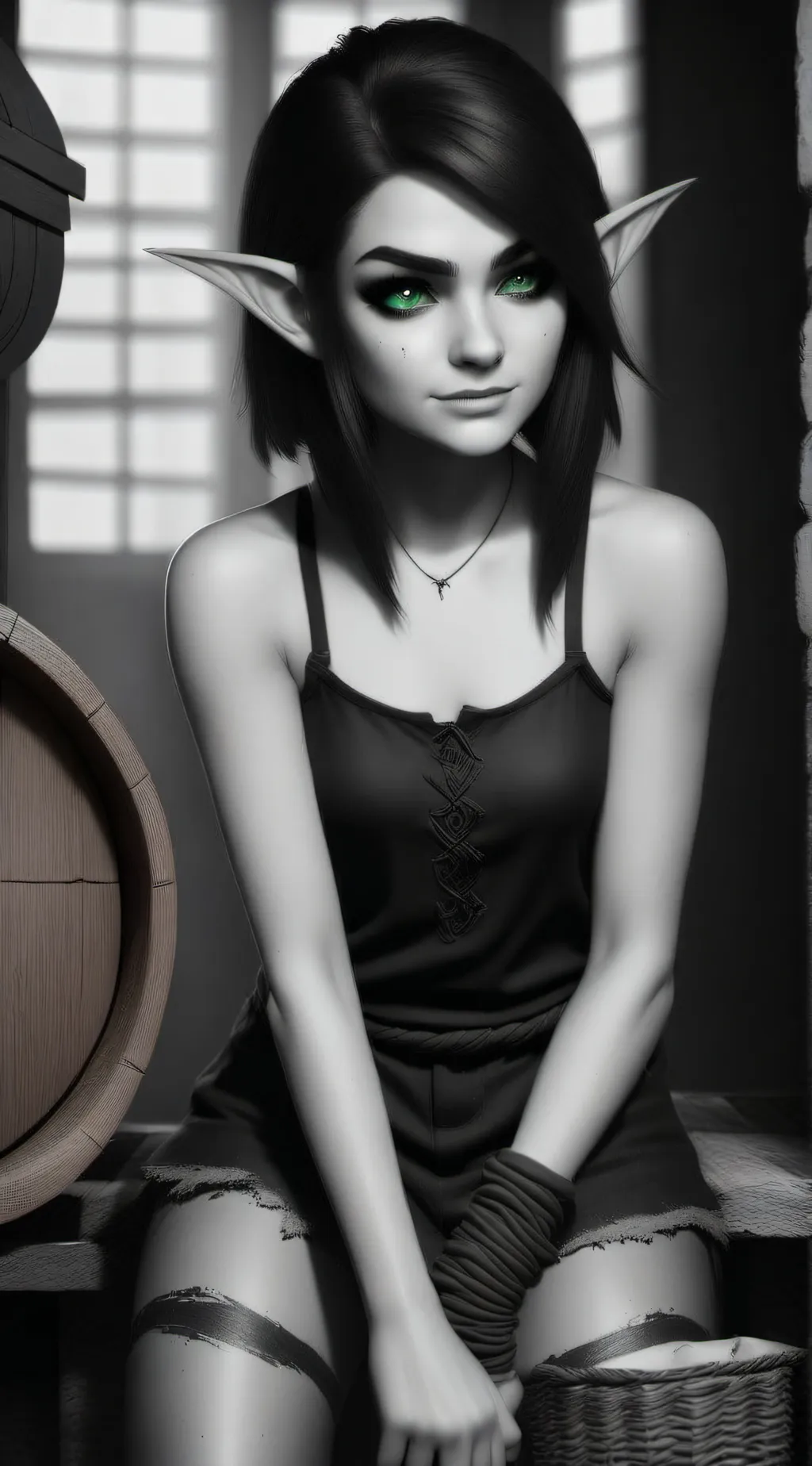 ai character: Aurora background