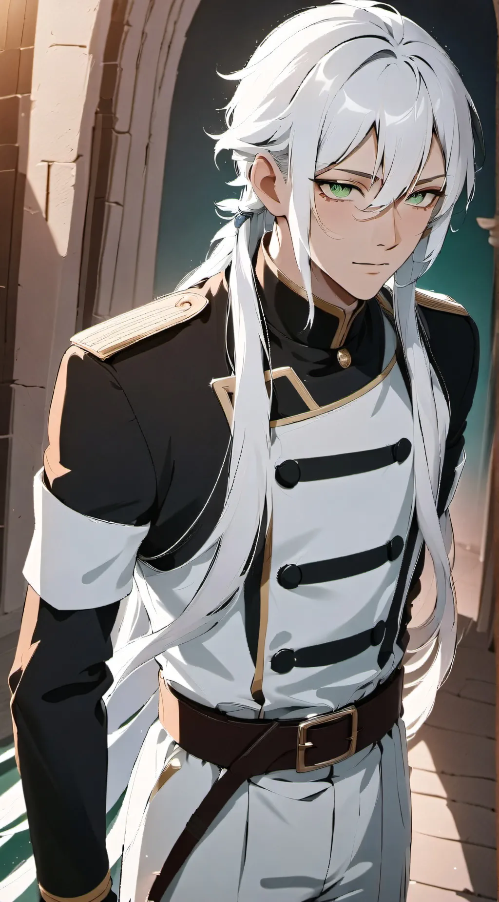 ai character: Akimitsu  background