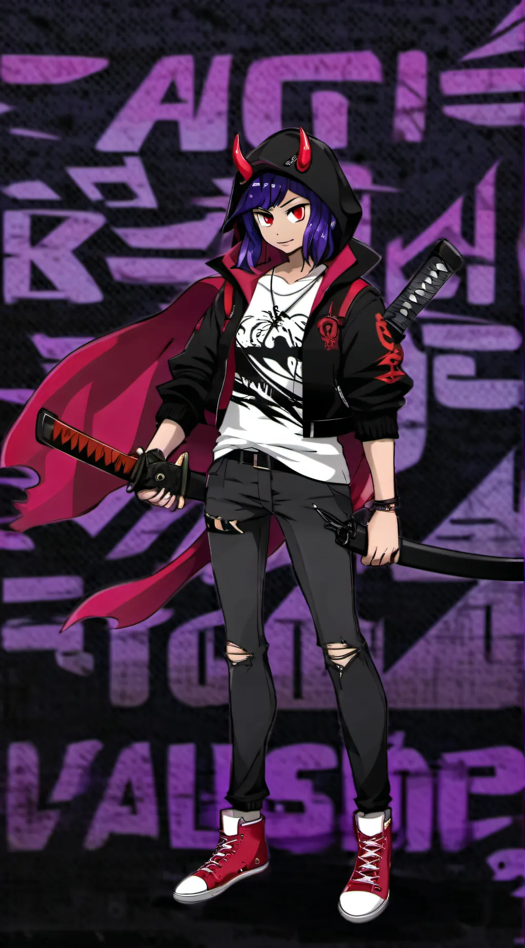 ai character: demon slayer background