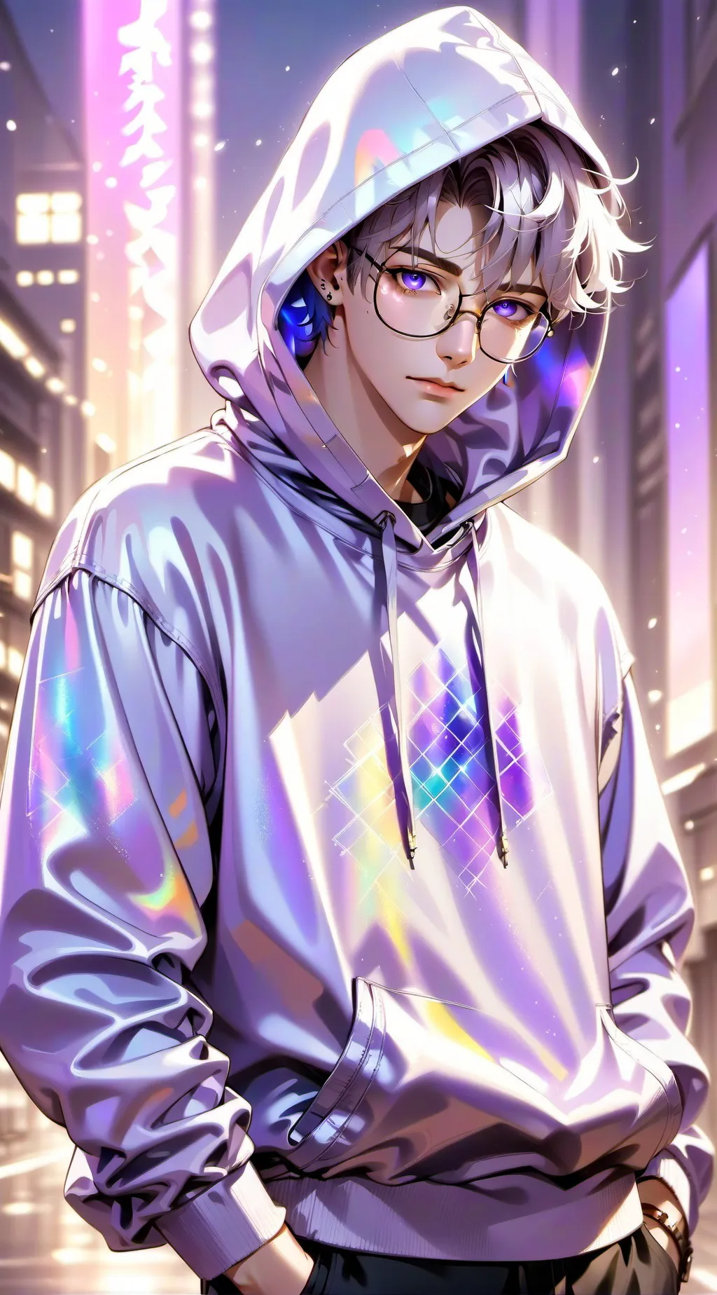 ai character: Oliver  background