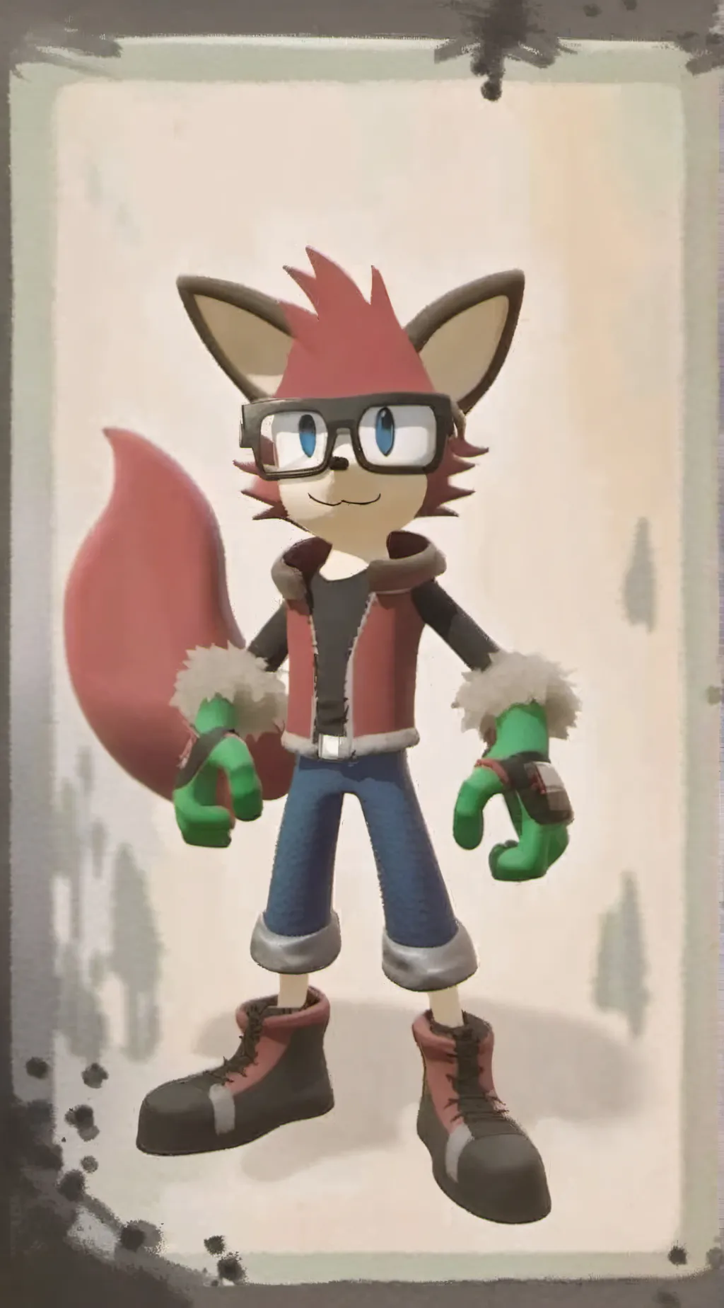 ai character: Sonic Rookie background