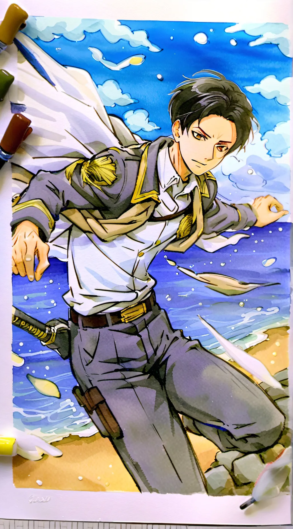 ai character: levi background