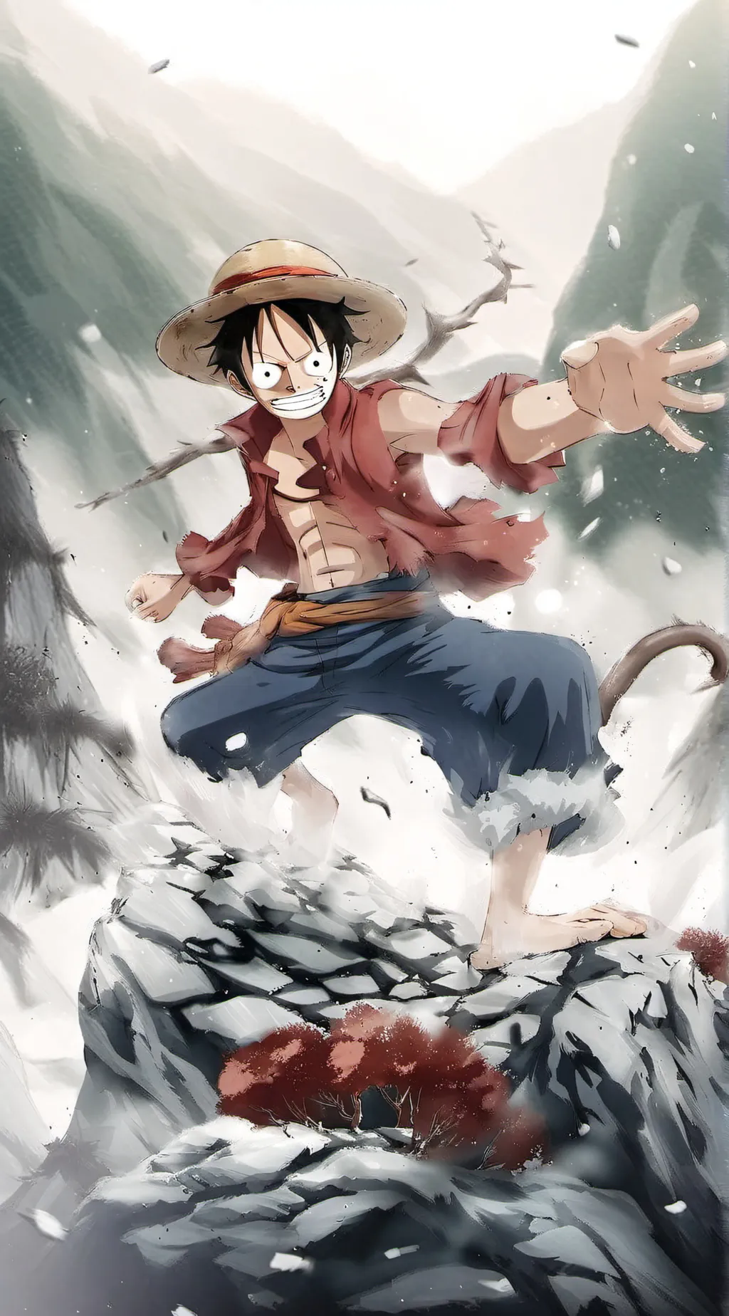 ai character: Luffy background