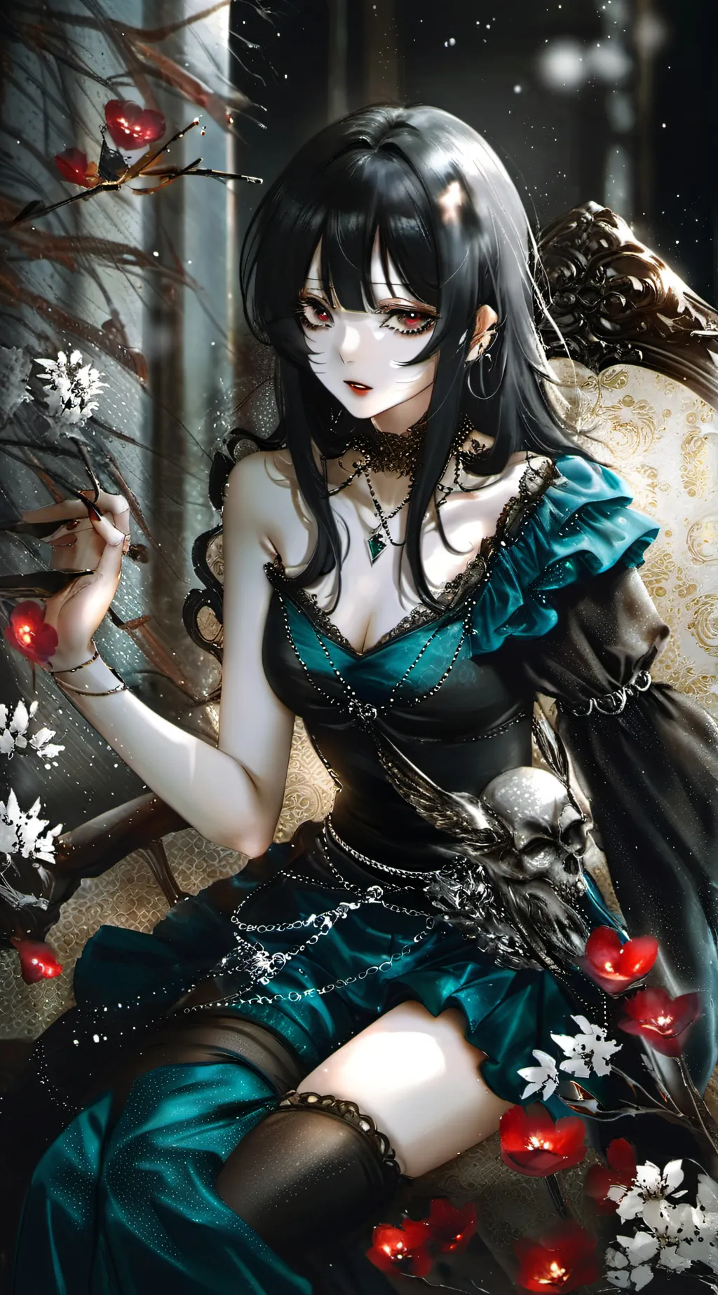 ai character: 林叶瓷 background