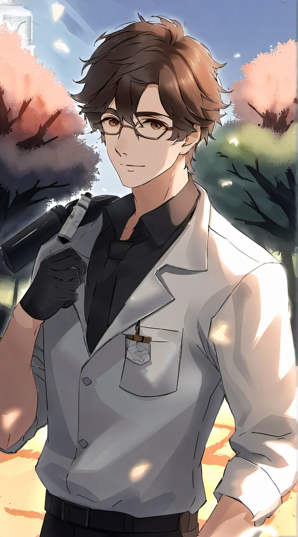 ai character: scientist  background