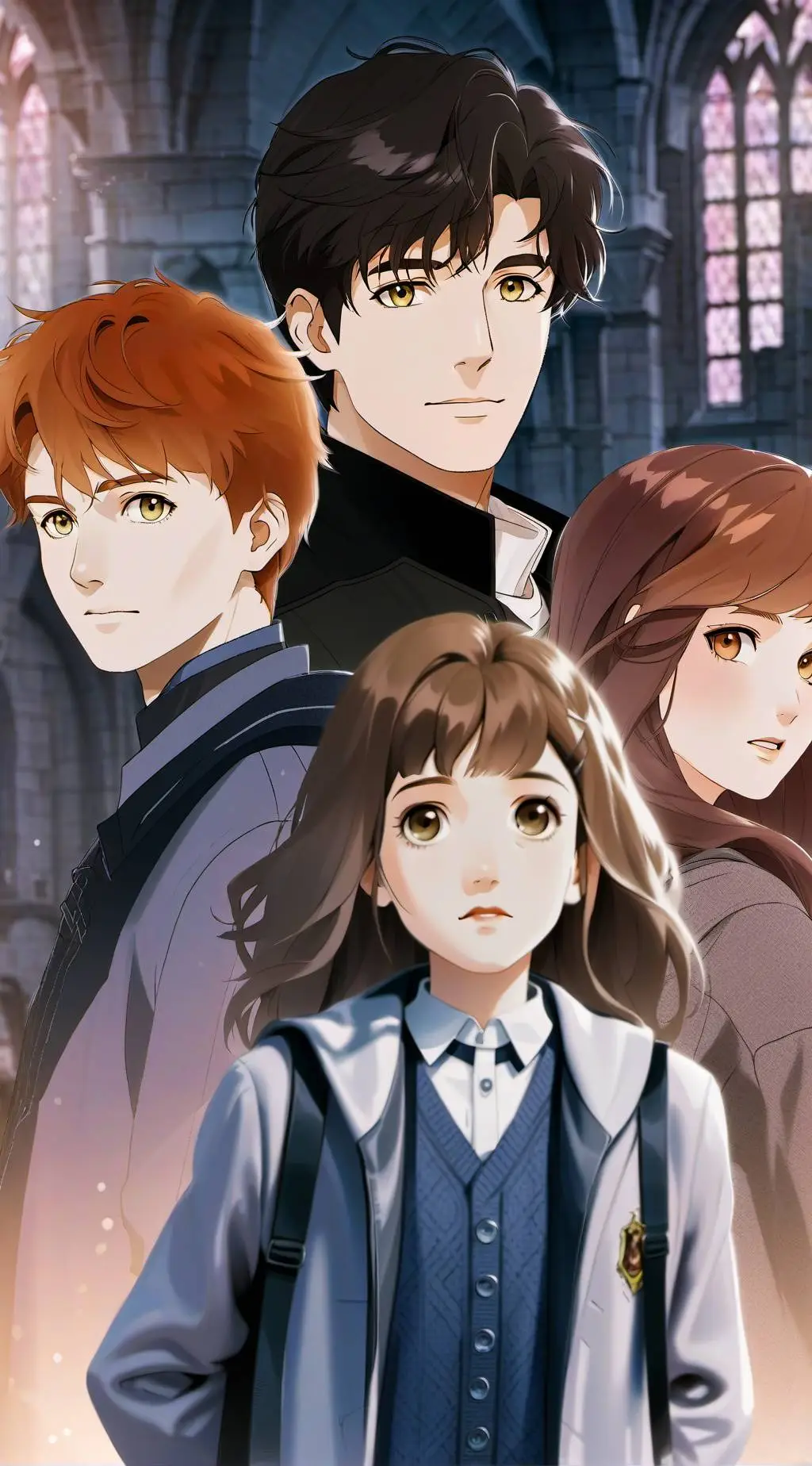 ai character: Hogwarts RP❤️🩵💜💙 background