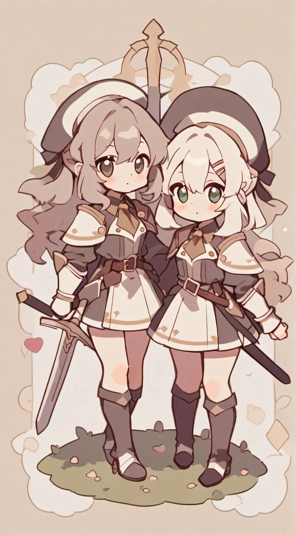 ai character: Twin Night daggers background