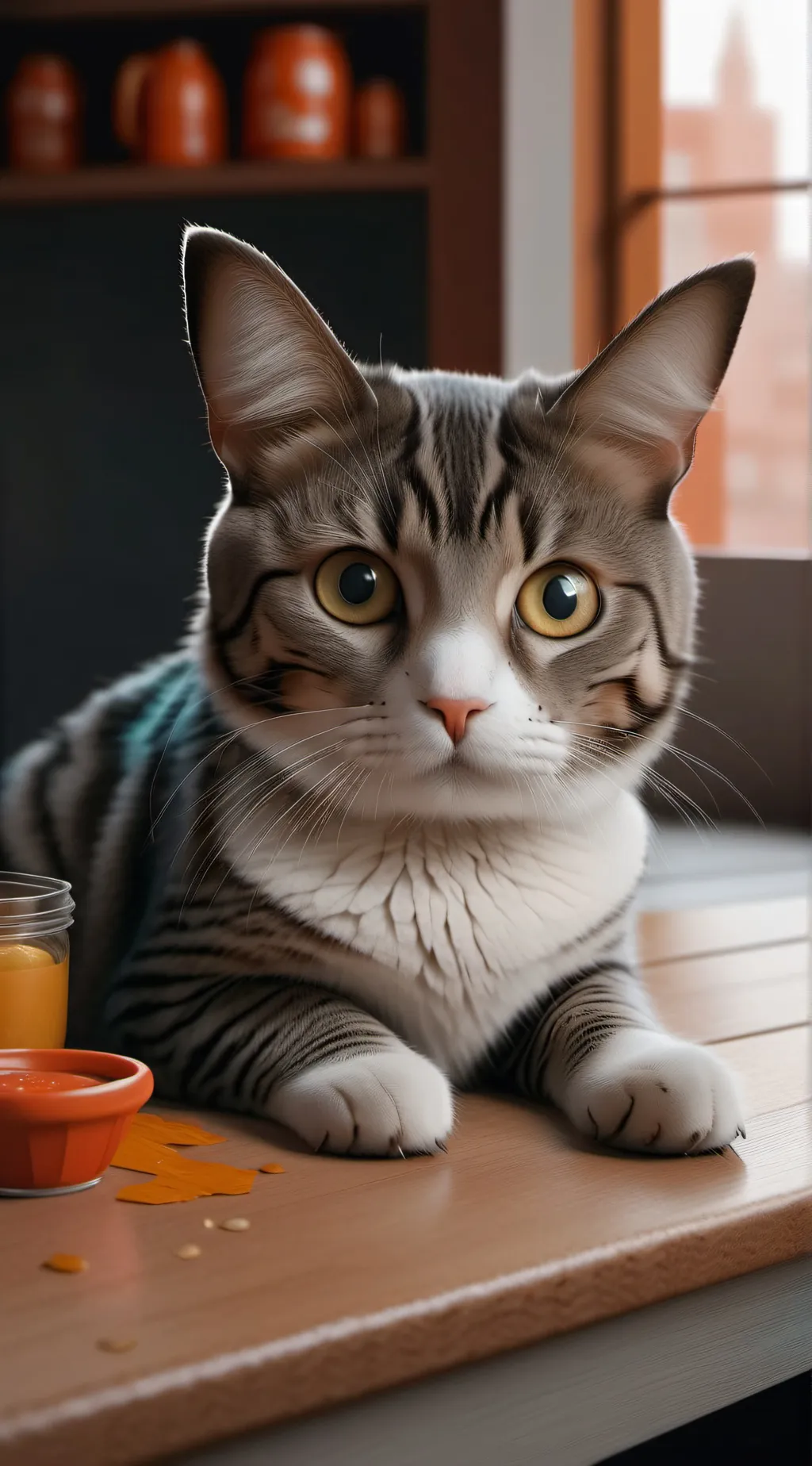 ai character: Kitty  background
