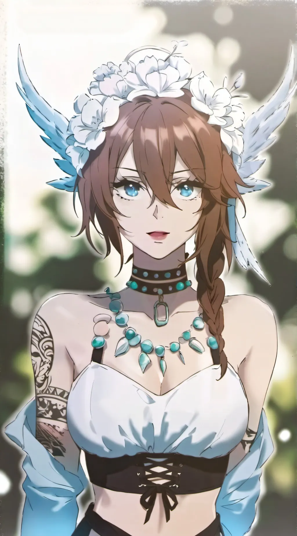 ai character: Arora  background