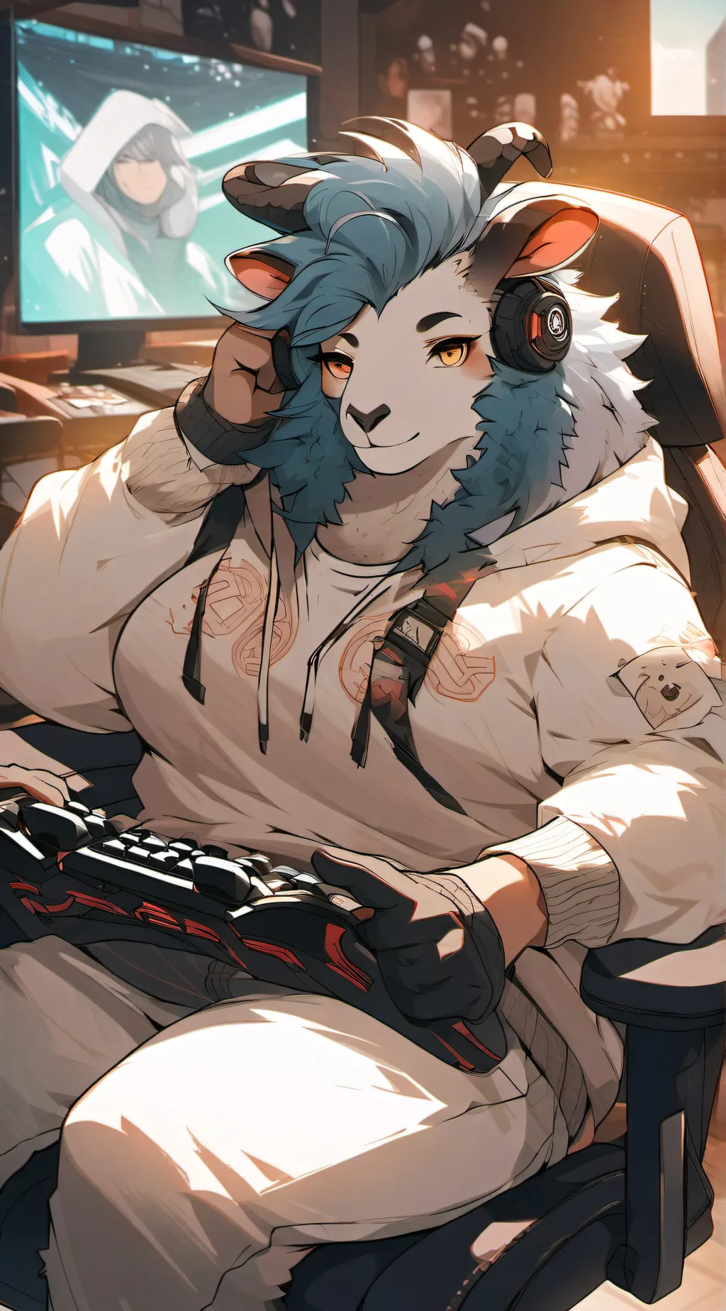 ai character: Honey background