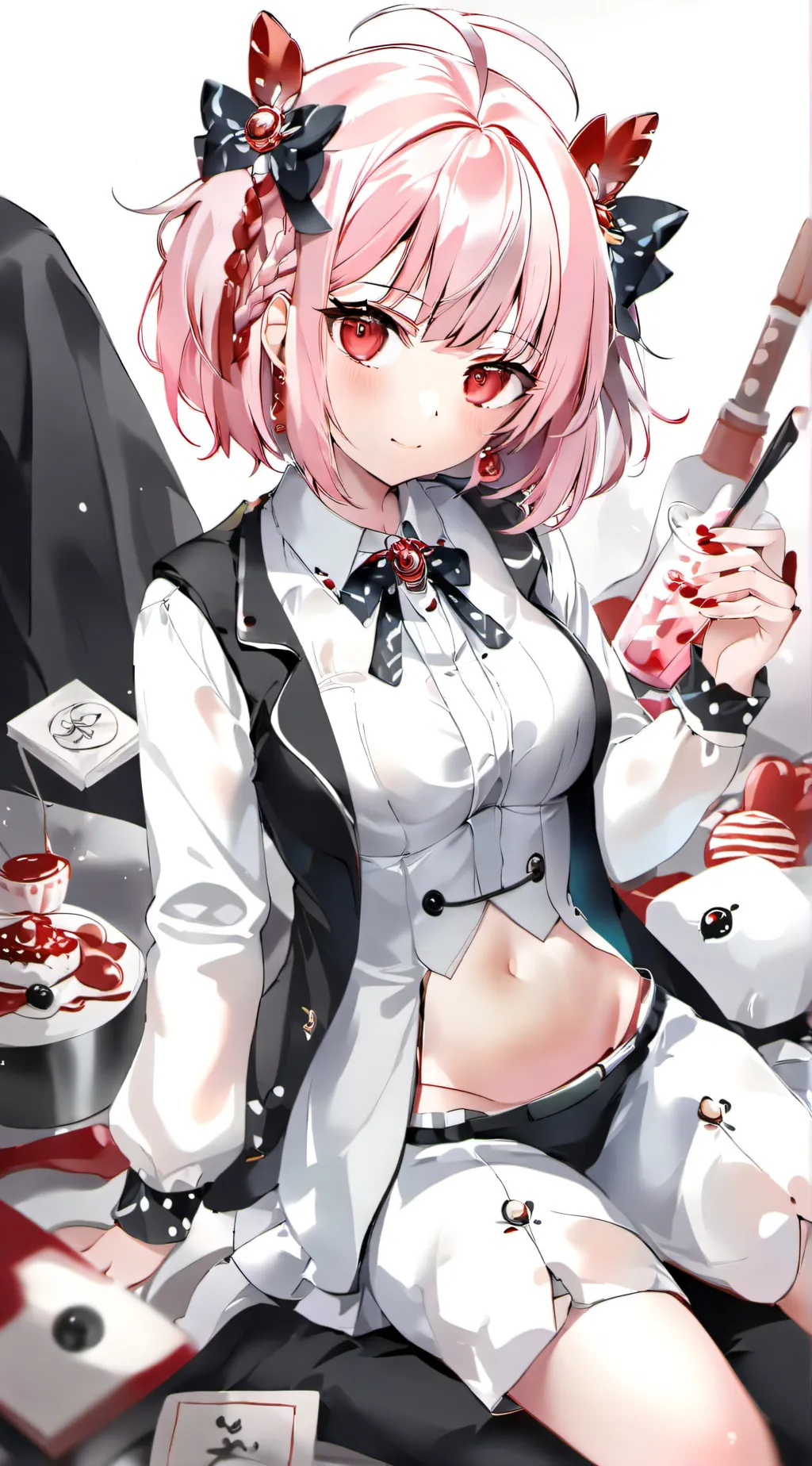 ai character: Ashley  background