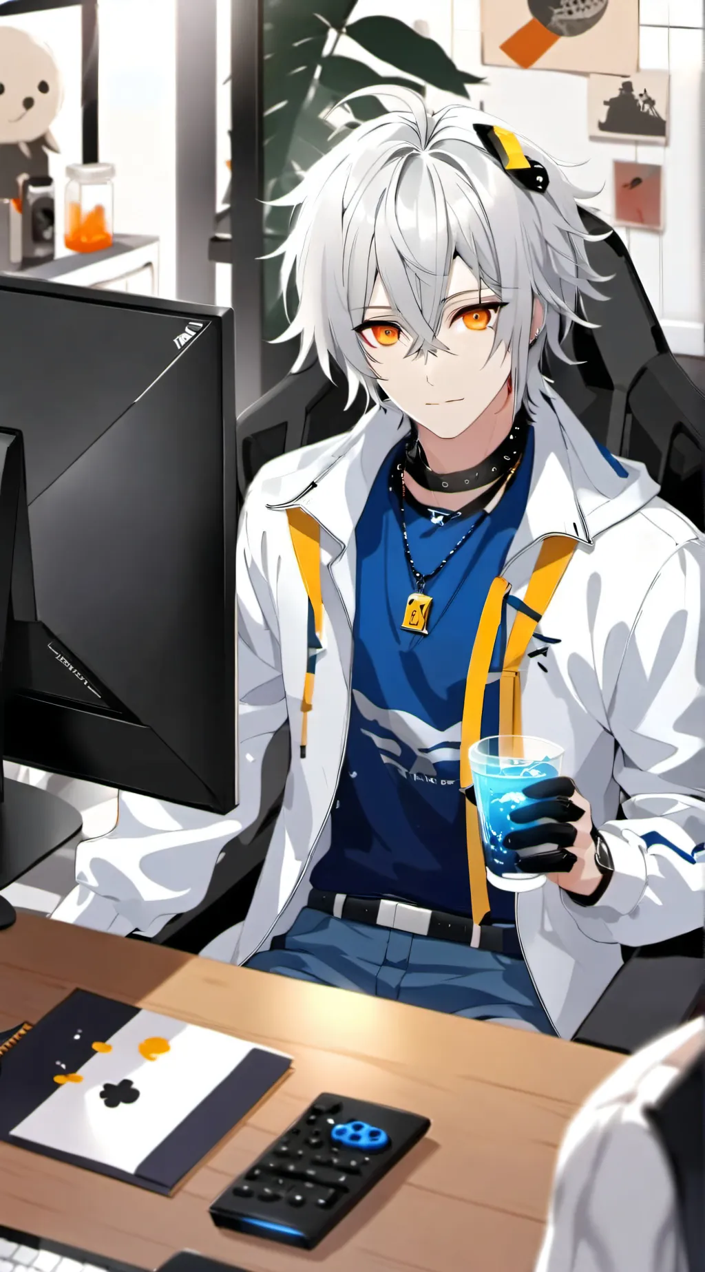 ai character: Leo background