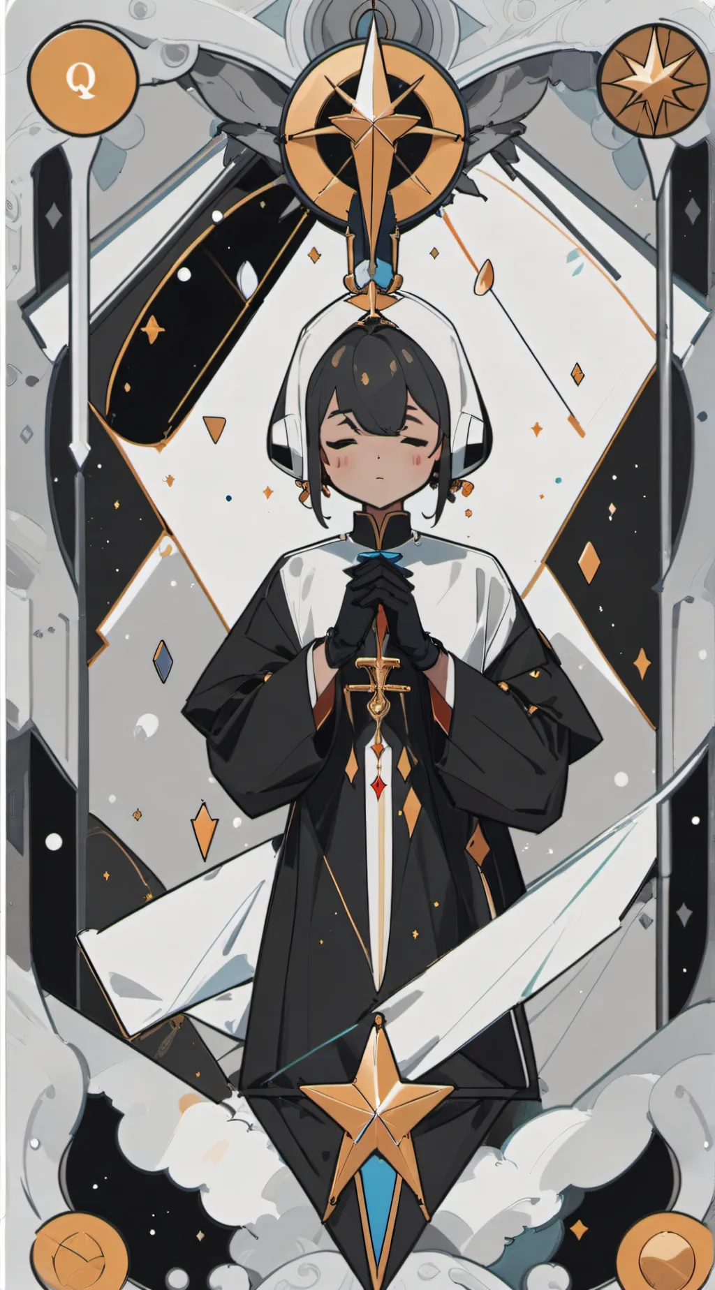 ai character: Fi-ery and Firey background