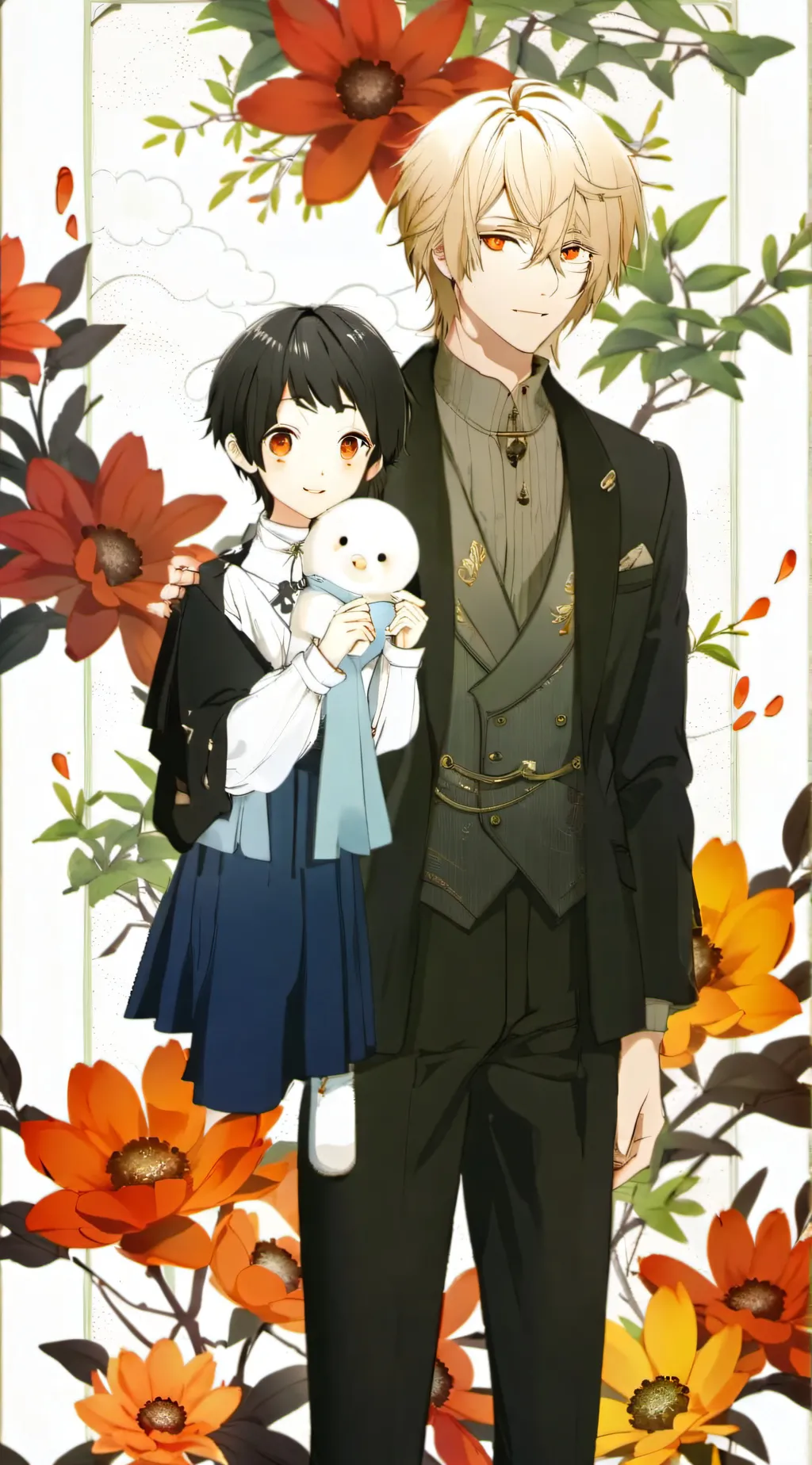 ai character: gojo twin background