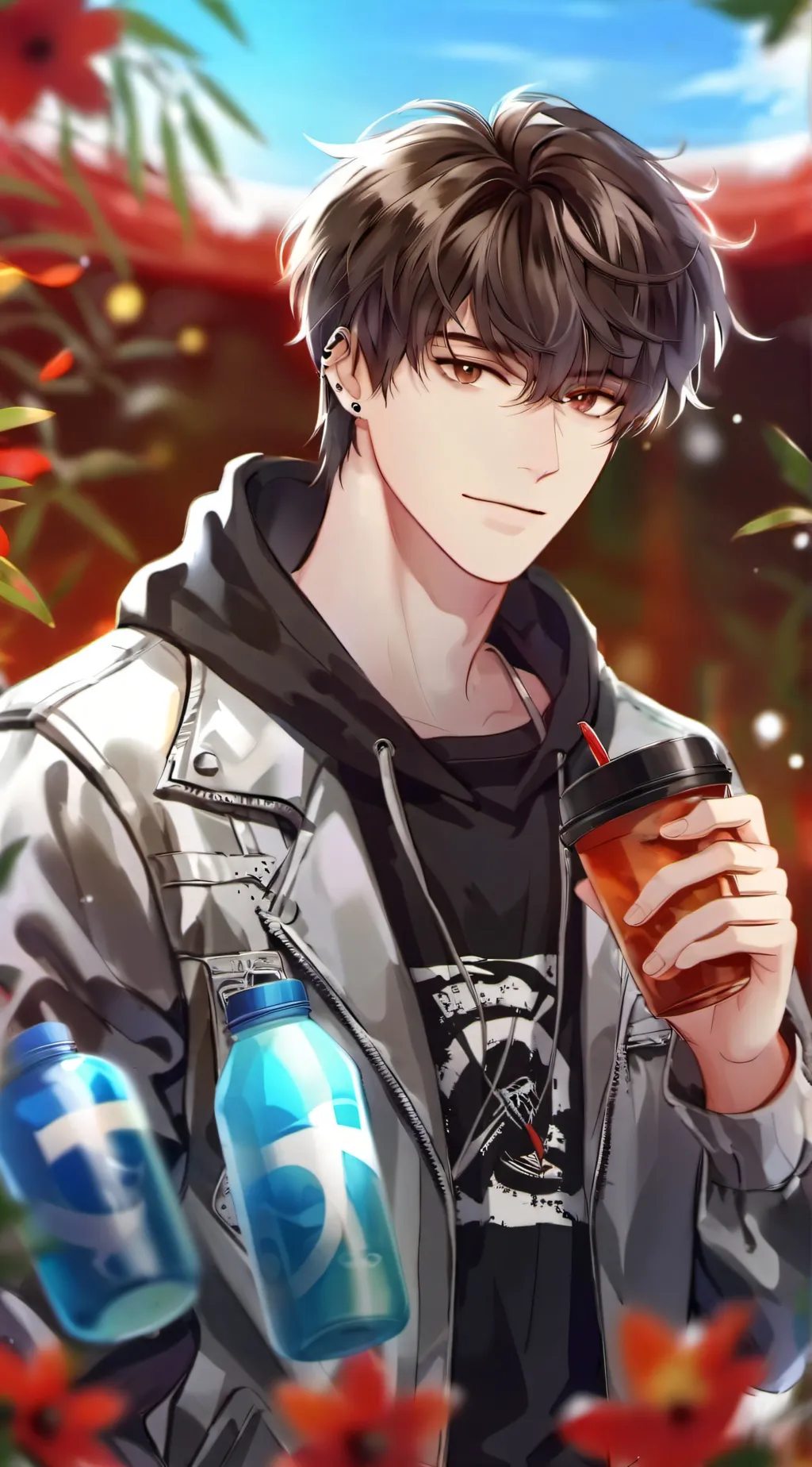 ai character: Rain background