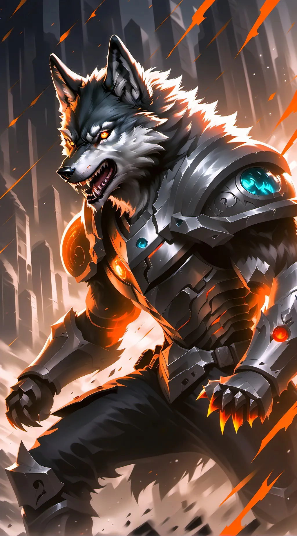 ai character: furry background
