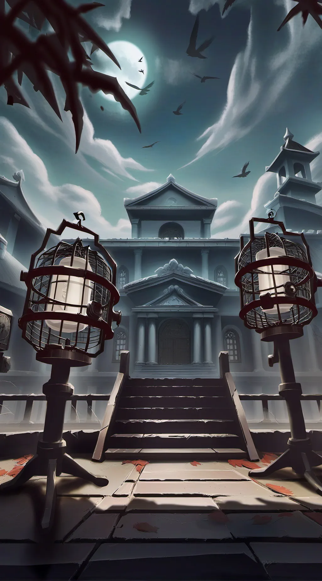 ai character: Monster Jail🎻🎻 background