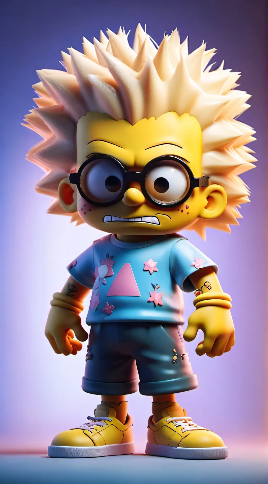 ai character: bart Simpson  background