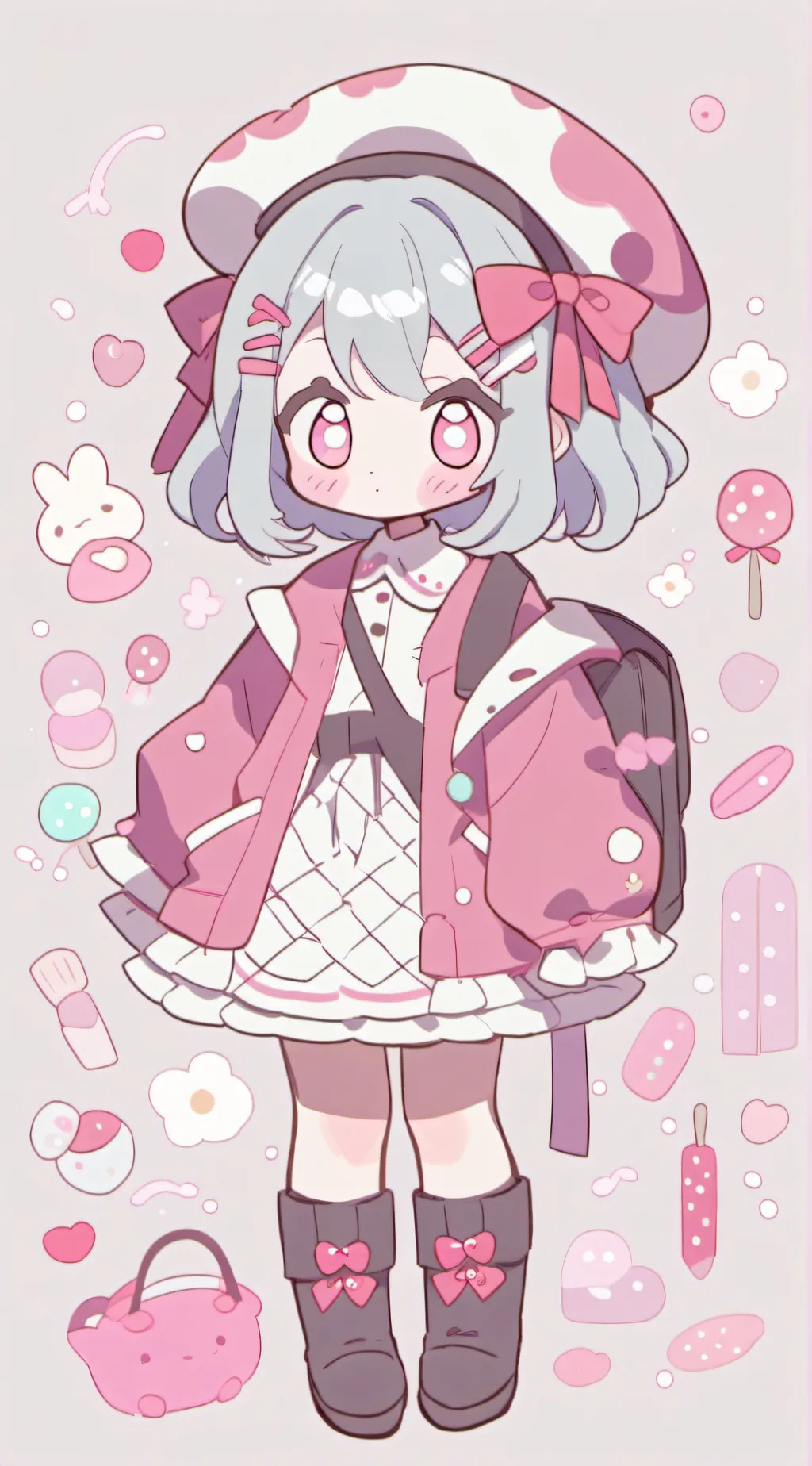 ai character: Random lost child. background