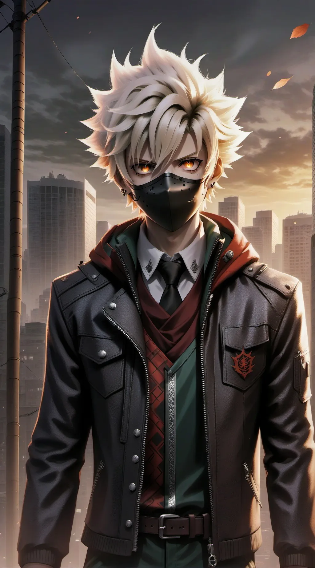 ai character: Katsuki Bakugo background