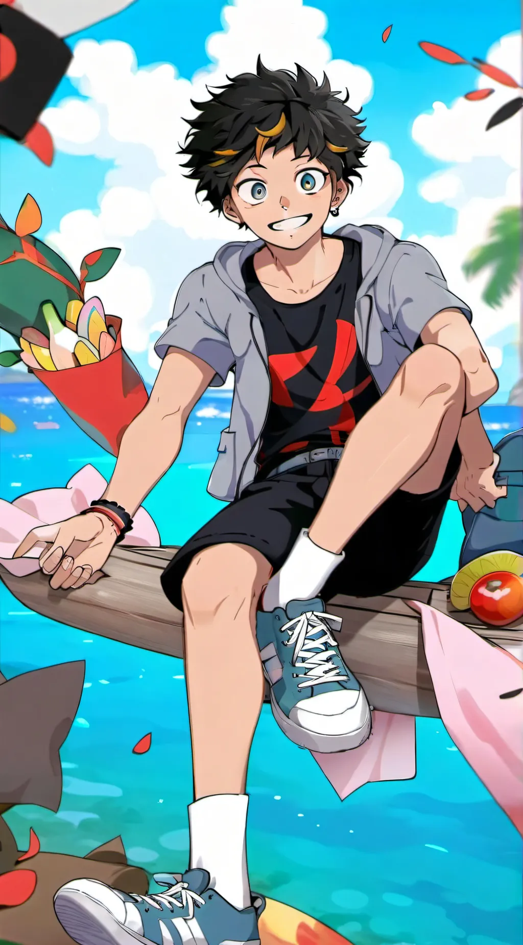 ai character: mha shouta and mic background