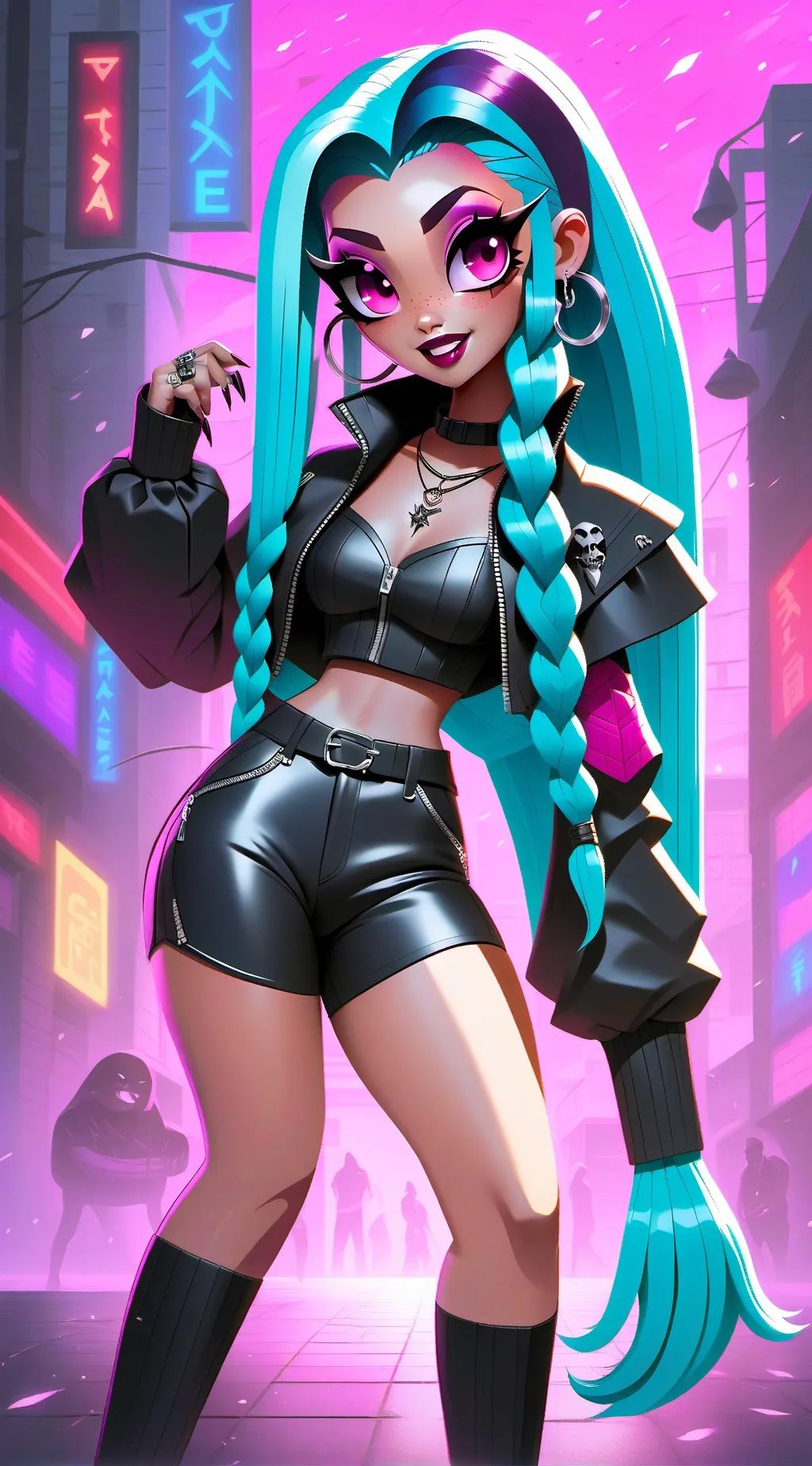 ai character: Ella  background