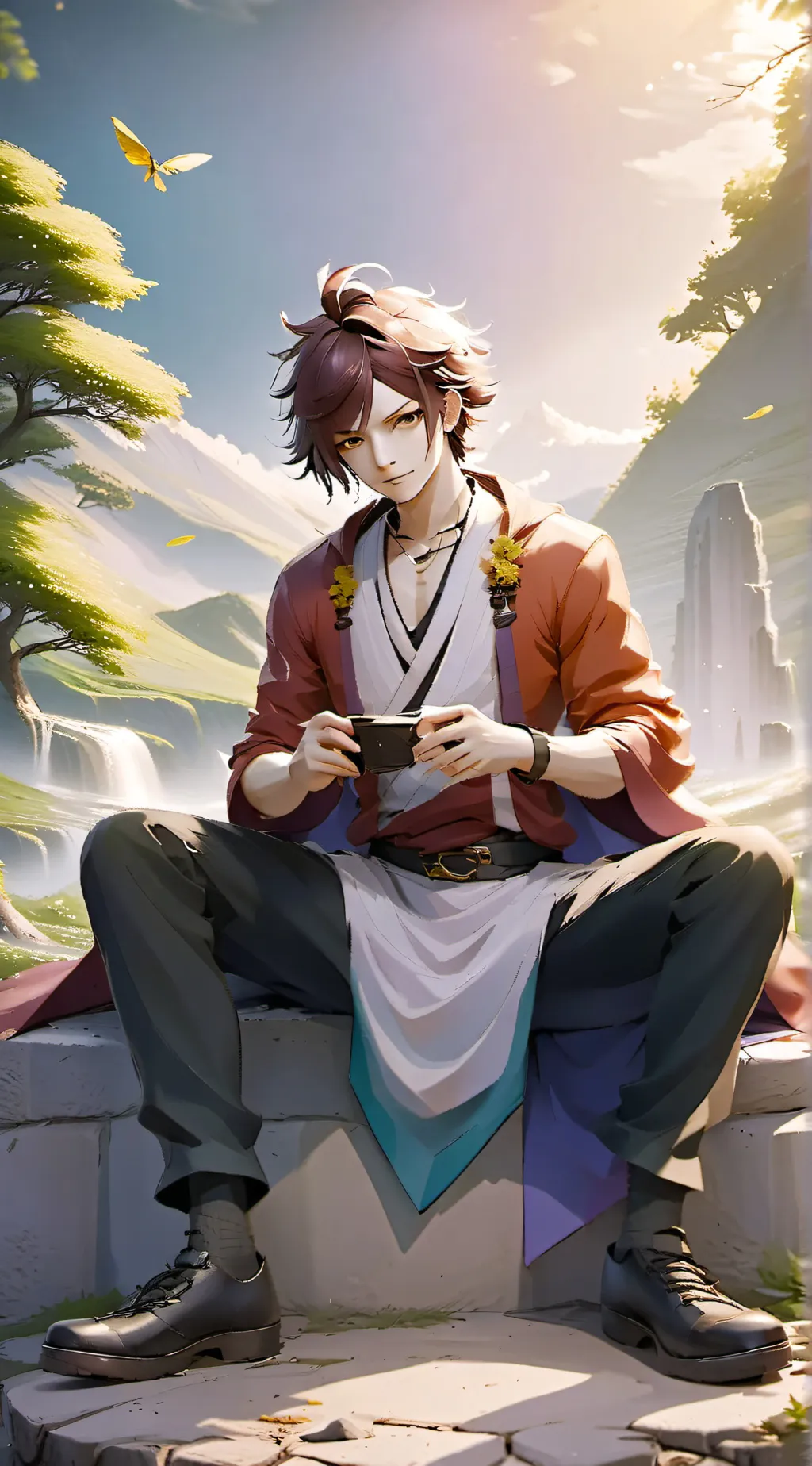 ai character: Yuga Aoyama background