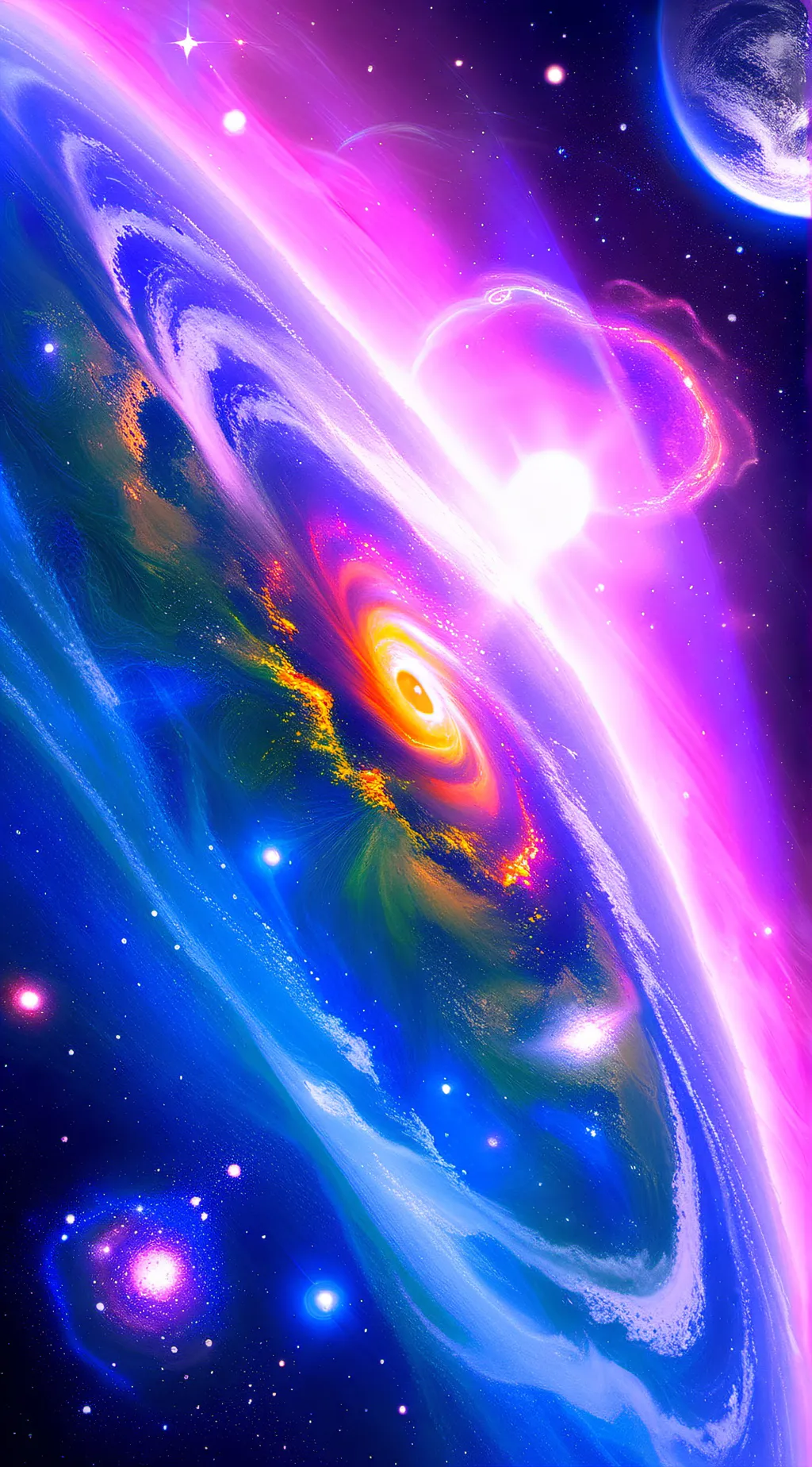 ai character: the Earth background
