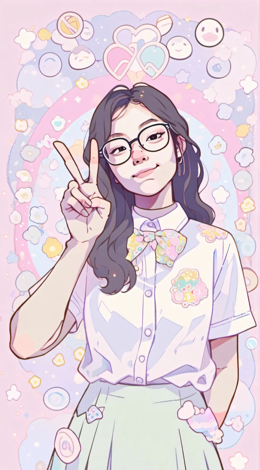 ai character: A.P/me IRL background