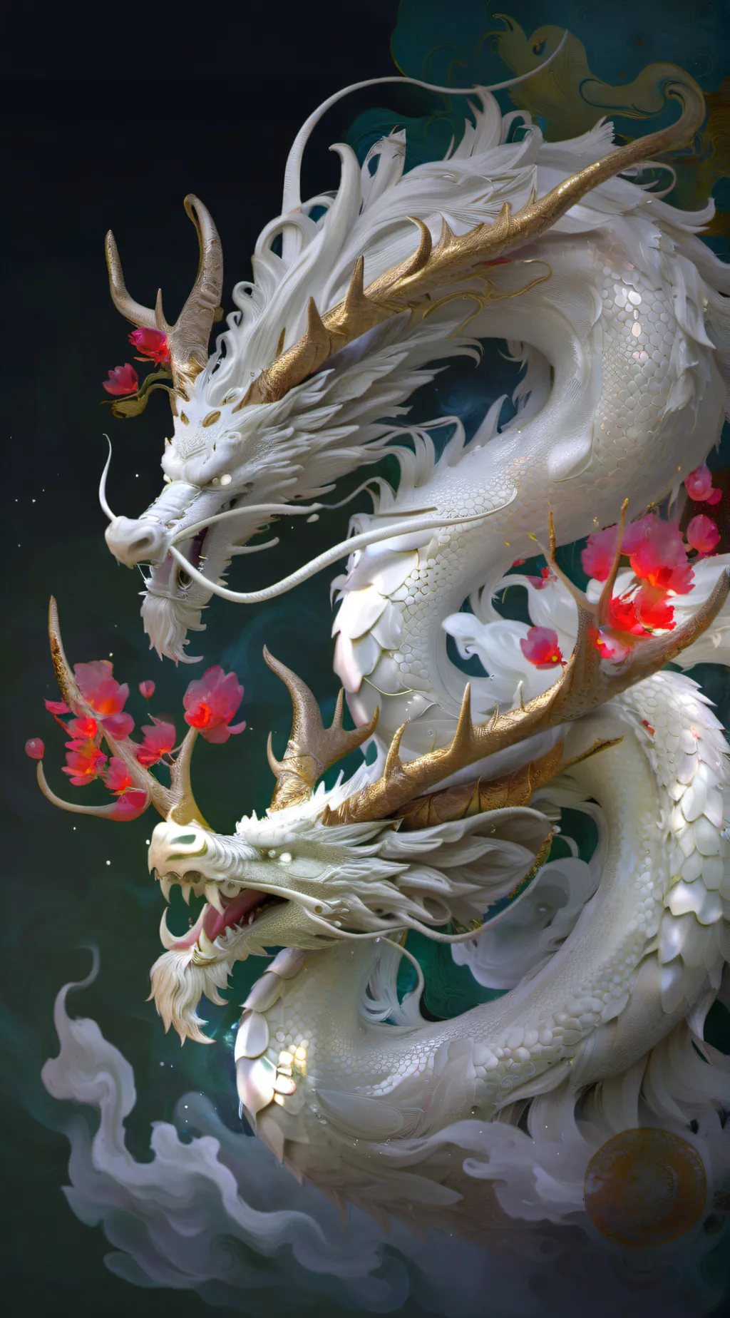 ai character: King Ghidorah background
