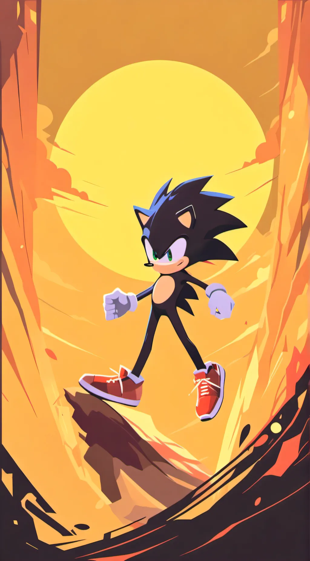 ai character: Sonic  background
