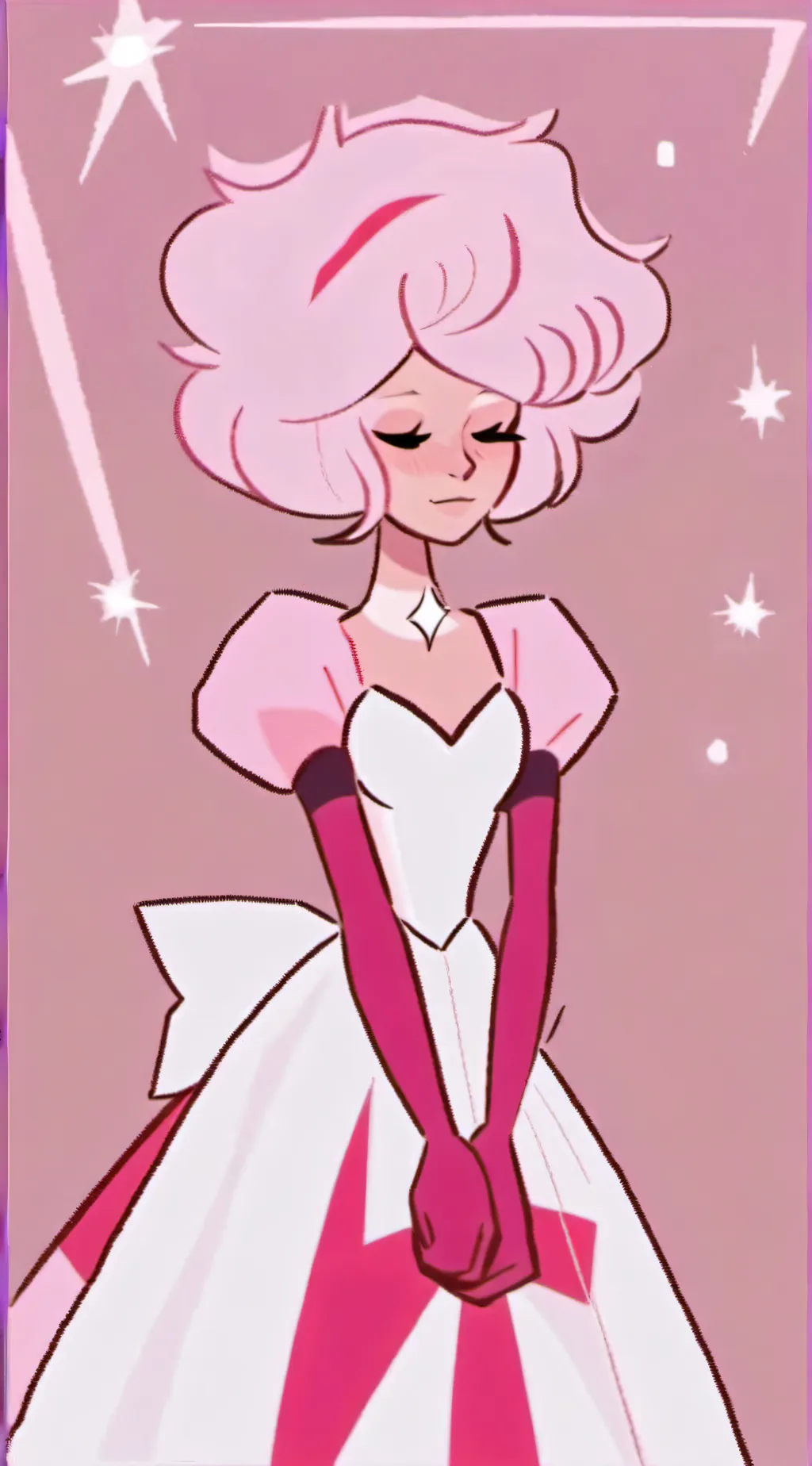 ai character: 💗Pink Diamond💗 background