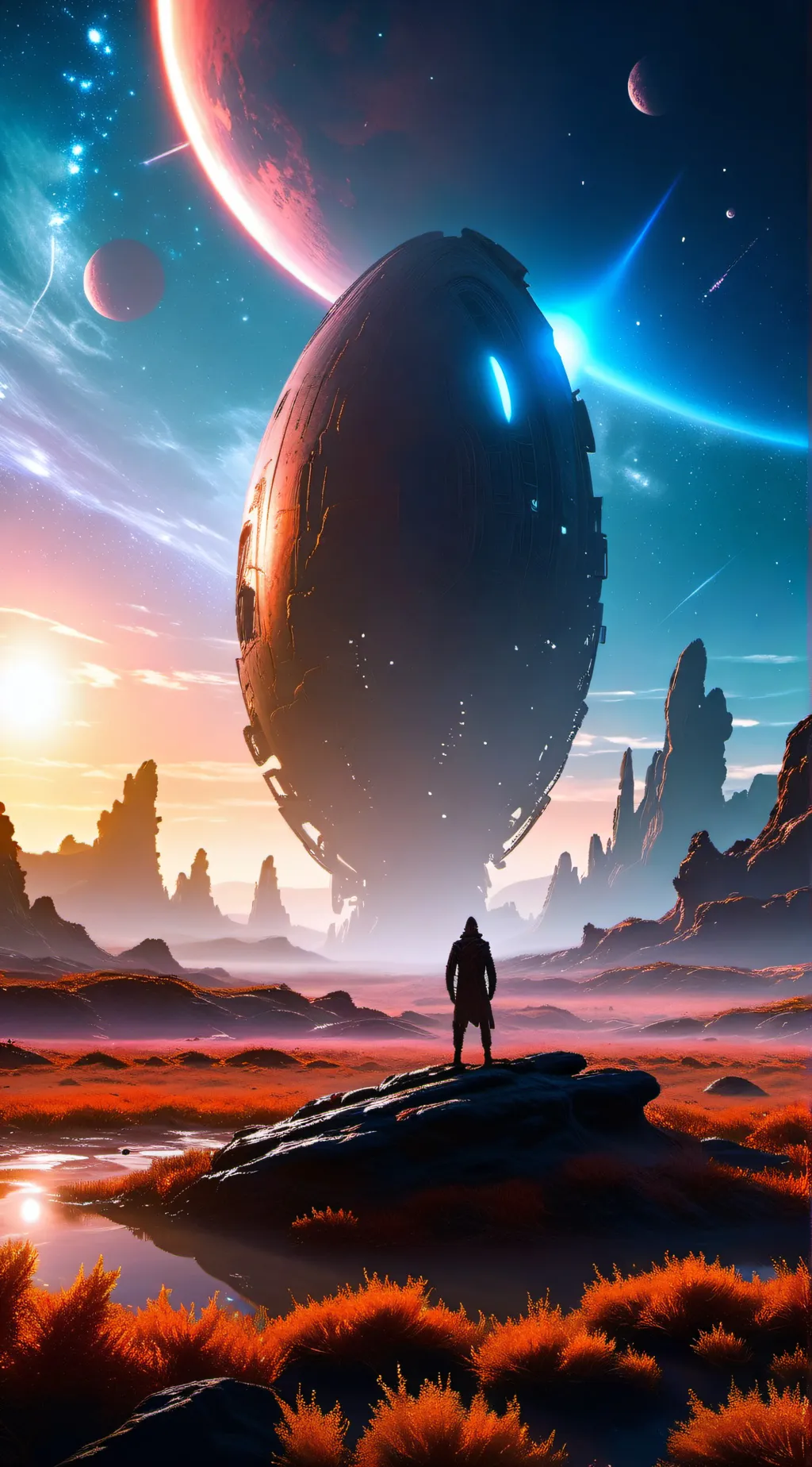ai character: Alien egg background