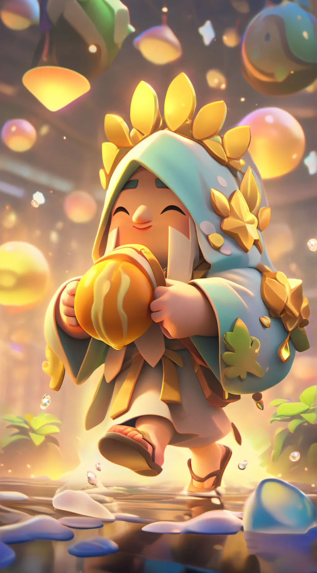 ai character: childhood game background
