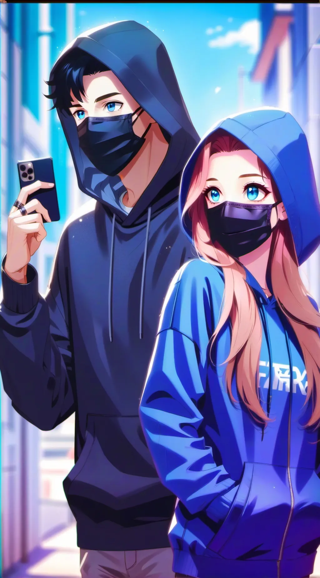 ai character: Amy and Alex background