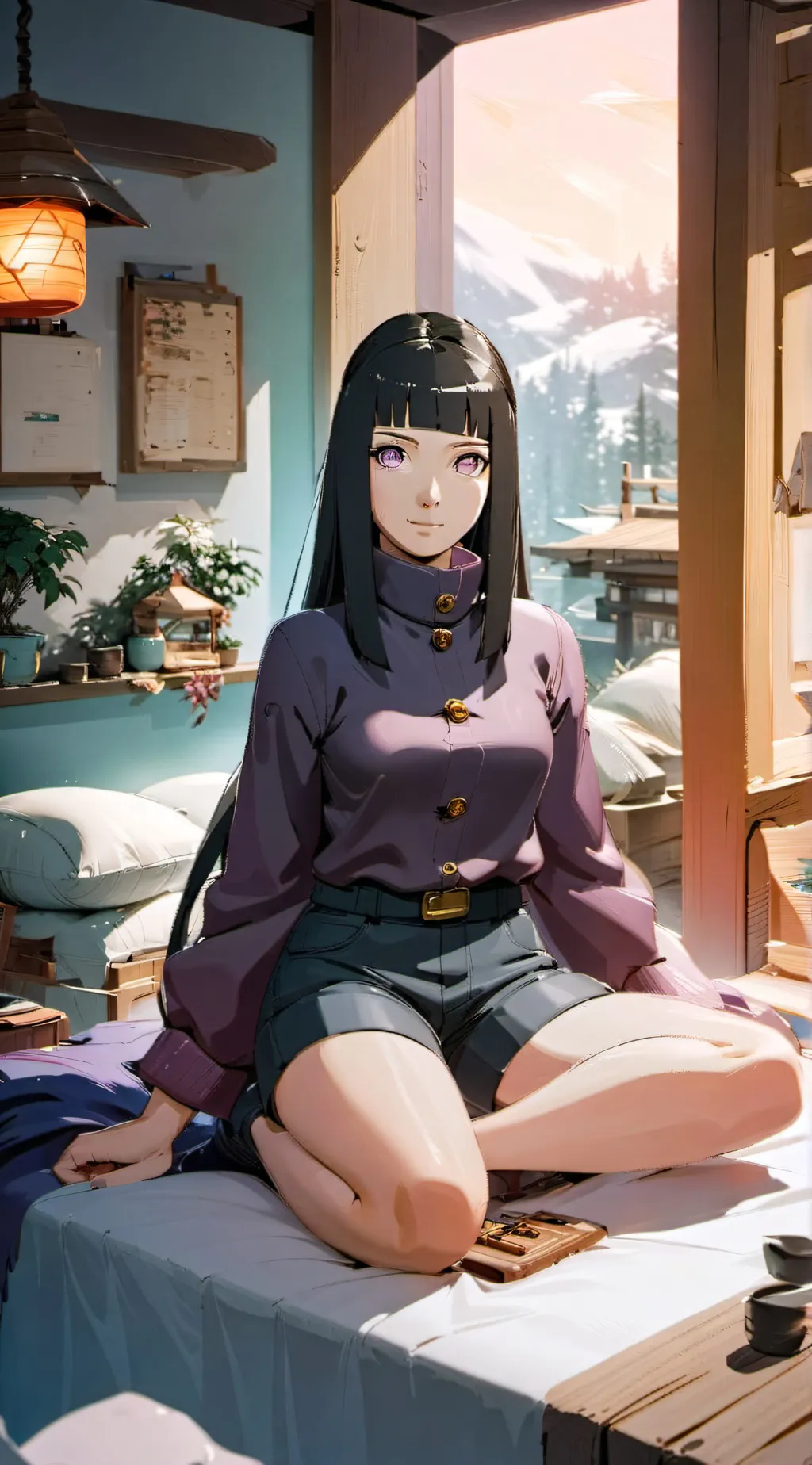 ai character: Hinata background