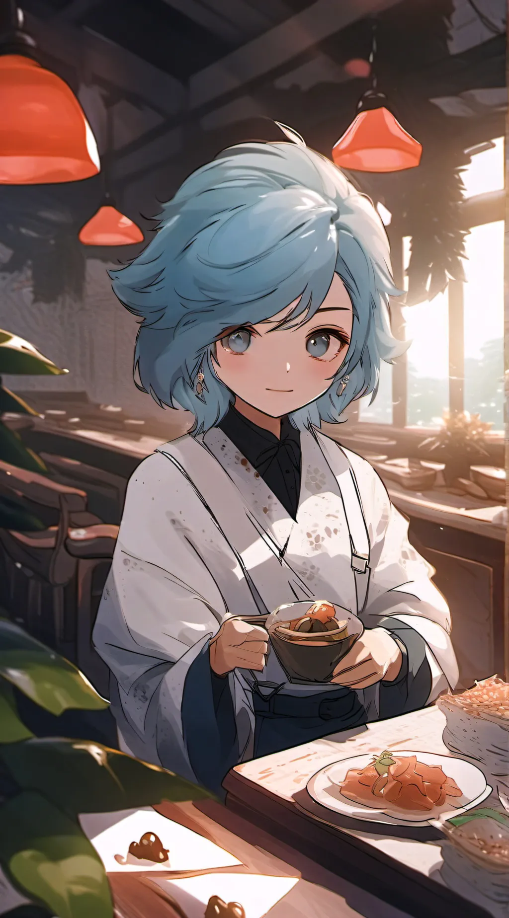 ai character: HH swap Au  background