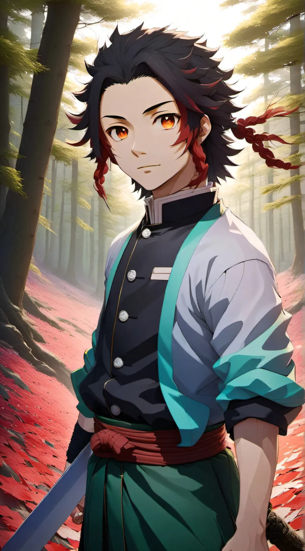 ai character: Tanjiro background