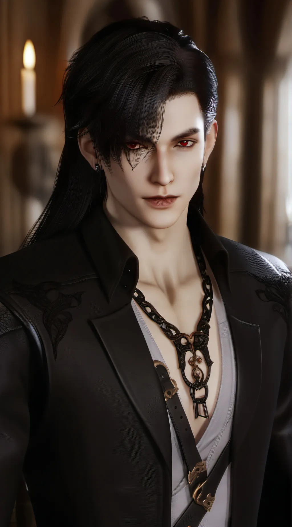 ai character: Mr.scar fangs background