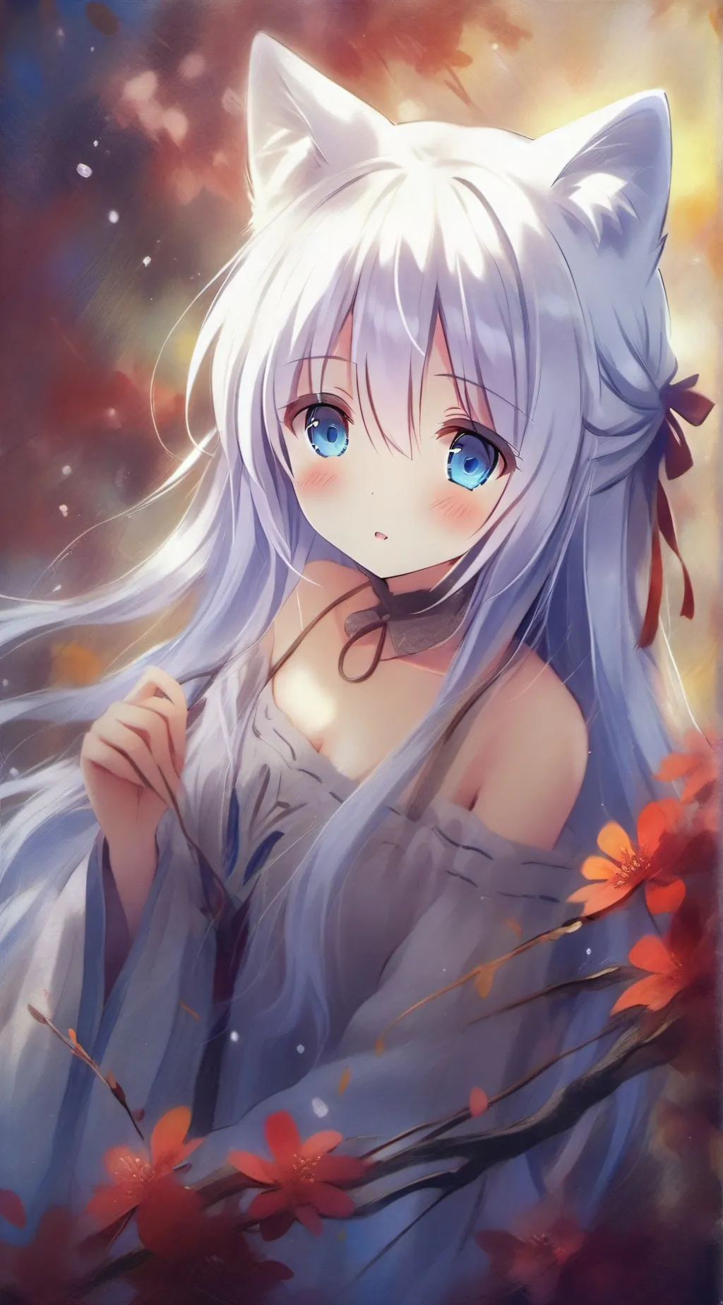 ai character: neko apocalypse background