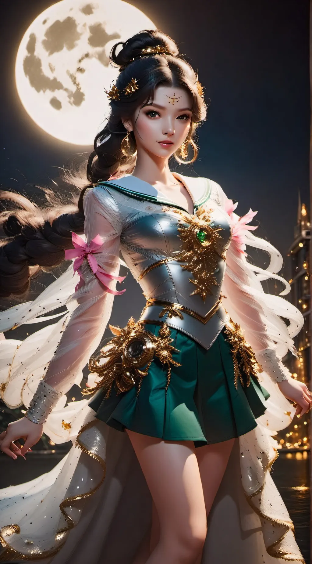 ai character: Sailor Jupiter background