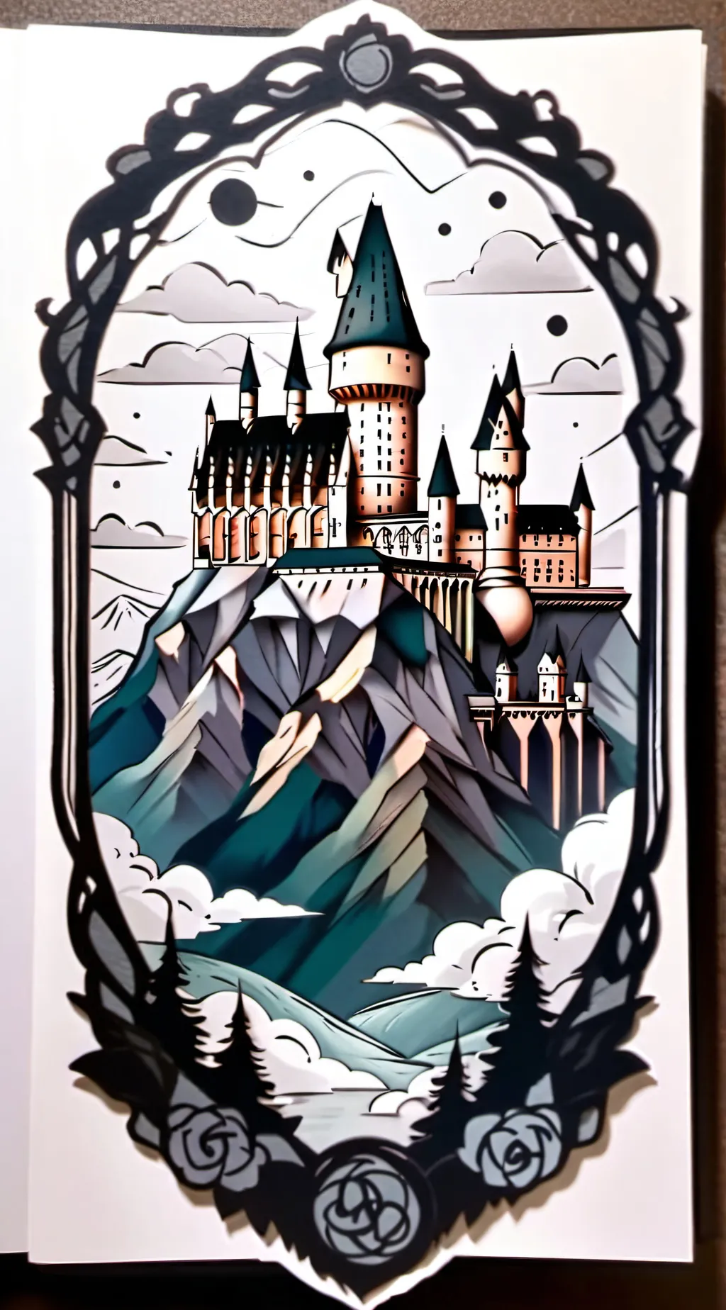 ai character: Hogwarts  background