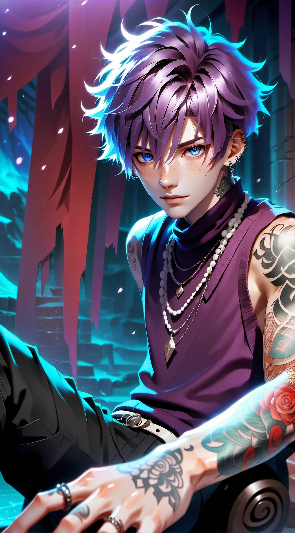 ai character: Greyson. background