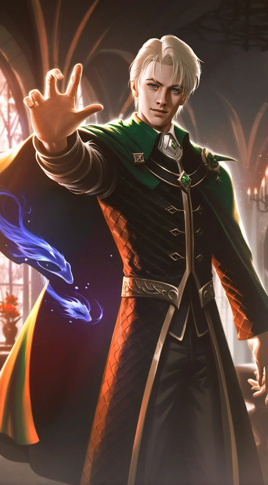 ai character: Draco Malfoy  background