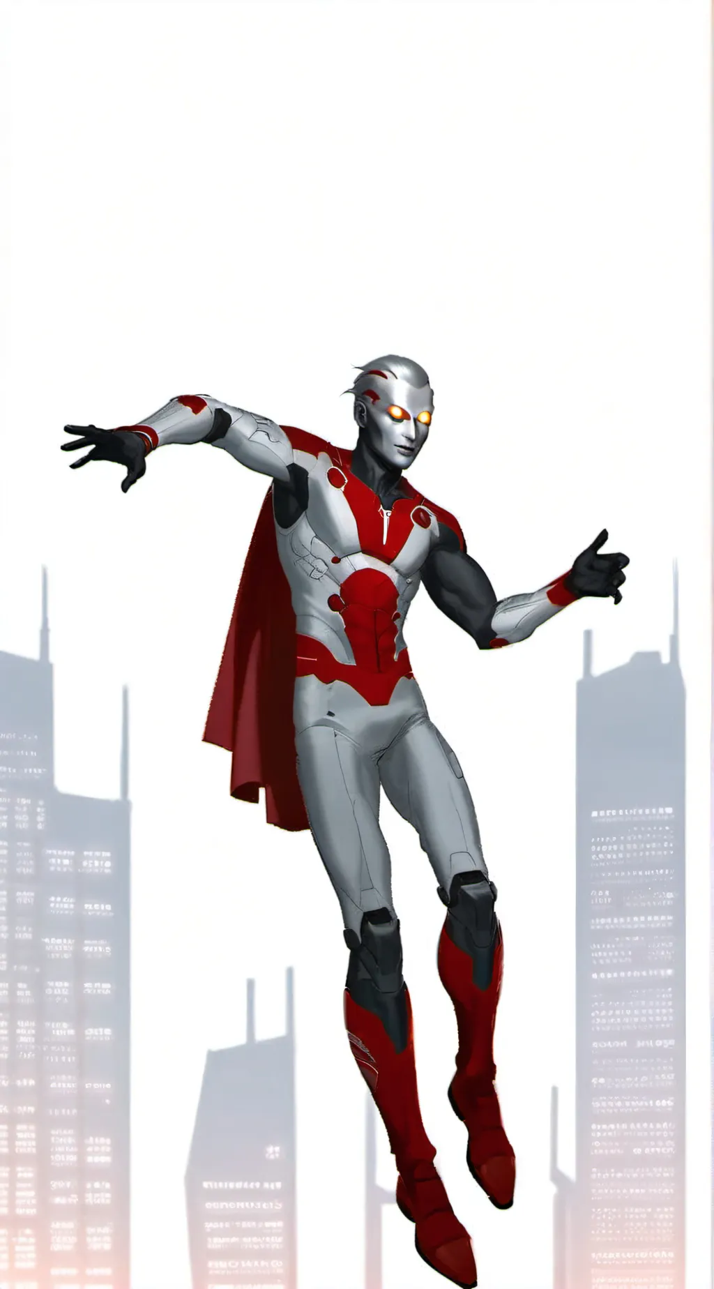 ai character: ultraman universe  background