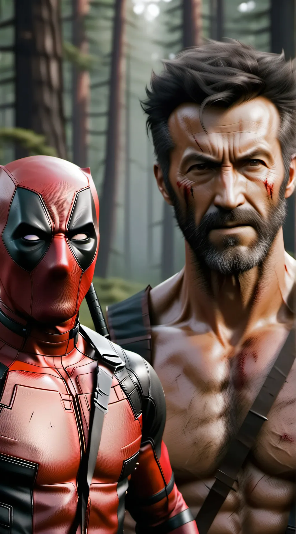 ai character: Deadpool&Wolverine background