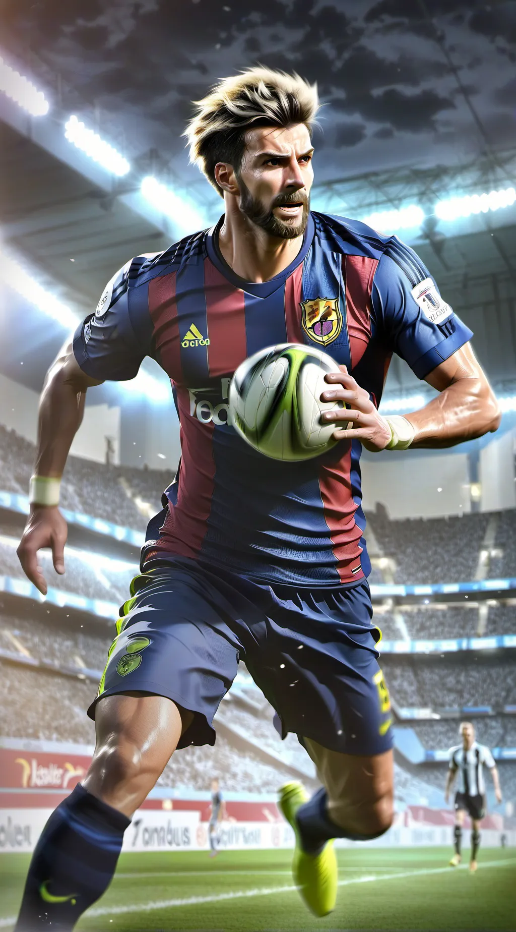 ai character: Haaland  background